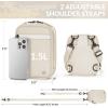 imageBALEAF Small Crossbody Bag Sling Purse for Women Travel Fanny Pack Belt Bags Cross Body 15L Roasted BrownBirch White