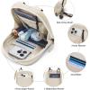 imageBALEAF Small Crossbody Bag Sling Purse for Women Travel Fanny Pack Belt Bags Cross Body 15L Roasted BrownBirch White