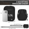 imageBALEAF Small Crossbody Bag Sling Purse for Women Travel Fanny Pack Belt Bags Cross Body 15L Roasted BrownBlack