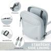 imageBALEAF Small Crossbody Bag Sling Purse for Women Travel Fanny Pack Belt Bags Cross Body 15L Roasted BrownCool Gray
