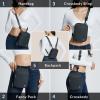 imageBALEAF Small Crossbody Bag Sling Purse for Women Travel Fanny Pack Belt Bags Cross Body 15L Roasted BrownGray