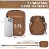 imageBALEAF Small Crossbody Bag Sling Purse for Women Travel Fanny Pack Belt Bags Cross Body 15L Roasted BrownRoasted Brown