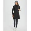 imageBALEAF Womens Fleece Lined Dress Sweatshirt Dress Water Resistant Warm Quarter Zip Cover Up Winter Outdoor with PocketBlack