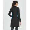 imageBALEAF Womens Fleece Lined Dress Sweatshirt Dress Water Resistant Warm Quarter Zip Cover Up Winter Outdoor with PocketBlack