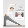 imageBALEAF Womens Leggings with Pockets 25quot V Cross Waist Workout Leggings Tummy Control Yoga Ankle PantsGraphite Gray