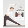 imageBALEAF Womens Leggings with Pockets 25quot V Cross Waist Workout Leggings Tummy Control Yoga Ankle PantsSeal Brown