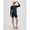 imageBALEAF Womens Long Sleeve Workout Shirts Running Athletic Hiking Tops for Women Lightweight UPF50 Quick Dry ThumbholesBlack