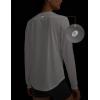 imageBALEAF Womens Long Sleeve Workout Shirts Running Athletic Hiking Tops for Women Lightweight UPF50 Quick Dry ThumbholesUltra White