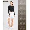 imageBALEAF Womens Long Sleeve Workout Tops Athletic Crop Top Running Slim Fit Gym Yoga ShirtsBlack