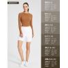 imageBALEAF Womens Long Sleeve Workout Tops Athletic Crop Top Running Slim Fit Gym Yoga ShirtsCaramel