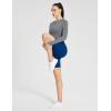 imageBALEAF Womens Long Sleeve Workout Tops Athletic Crop Top Running Slim Fit Gym Yoga ShirtsGraphite Gray