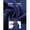 imageBALEAF Womens Petite Flare Leggings Tummy Control Crossover High Waisted Yoga Pants with Pockets Work Casual 27quotNavy Blue