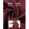 imageBALEAF Womens Petite Flare Leggings Tummy Control Crossover High Waisted Yoga Pants with Pockets Work Casual 27quotWine Red