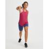 imageBALEAF Womens Tank Tops Running Cross Open Back Top Sleeveless Racerback Gym Workout Athletic Quick Dry Tennis UPF 50Rose Red