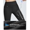 imageBALEAF Womens Thick Fleece Lined Winter Leggings Thermal Warm Pants Water Resistant Hiking High WaistedBlack
