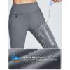 imageBALEAF Womens Thick Fleece Lined Winter Leggings Thermal Warm Pants Water Resistant Hiking High WaistedGraphite Gray