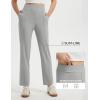 imageBALEAF Womens Travel Pants Lightweight Work Pants Stretch Business Casual Ankle Athletic Golf with Pockets UPF50Gray