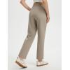 imageBALEAF Womens Travel Pants Lightweight Work Pants Stretch Business Casual Ankle Athletic Golf with Pockets UPF50Khaki