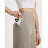 imageBALEAF Womens Travel Pants Lightweight Work Pants Stretch Business Casual Ankle Athletic Golf with Pockets UPF50Khaki