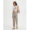 imageBALEAF Womens Travel Pants Lightweight Work Pants Stretch Business Casual Ankle Athletic Golf with Pockets UPF50Khaki