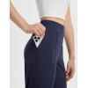 imageBALEAF Womens Travel Pants Lightweight Work Pants Stretch Business Casual Ankle Athletic Golf with Pockets UPF50Navy Blue