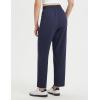 imageBALEAF Womens Travel Pants Lightweight Work Pants Stretch Business Casual Ankle Athletic Golf with Pockets UPF50Navy Blue
