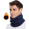imageBALEAF Fleece Neck Gaiter for Men and Women  Winter Face Mask Ski Neck Warmer Cold Weather Gear for RunningNavy