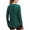 imageBALEAF Womens Long Sleeve Workout Shirts Running Athletic Hiking Tops for Women Lightweight UPF50 Quick Dry ThumbholesTeal