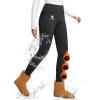 imageBALEAF Womens Thick Fleece Lined Winter Leggings Thermal Warm Pants Water Resistant Hiking High WaistedBlack