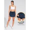 imageBALEAF Skorts for Women Casual Golf Skirts High Smocked Waistband Zipper Pockets UPF50 Navy M