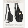 imageBALEAF Small Sling Bag Women Crossbody Backpack Adjustable Strap Shoulder Chest Daypack Casual Traveling Hiking Daily WhiteBlack