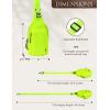imageBALEAF Small Sling Bag Women Crossbody Backpack Adjustable Strap Shoulder Chest Daypack Casual Traveling Hiking Daily WhiteGreen