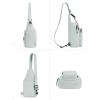 imageBALEAF Small Sling Bag Women Crossbody Backpack Adjustable Strap Shoulder Chest Daypack Casual Traveling Hiking Daily WhiteLight Grey