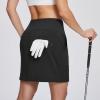 imageBALEAF Womens Skorts Skirts Hiking Skorts 5 Pockets 16quot Golf Skorts Tennis Athletic Quick Dry Skirts UPF 50Black