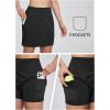 imageBALEAF Womens Skorts Skirts Hiking Skorts 5 Pockets 16quot Golf Skorts Tennis Athletic Quick Dry Skirts UPF 50Black