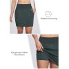 imageBALEAF Womens Skorts Skirts Hiking Skorts 5 Pockets 16quot Golf Skorts Tennis Athletic Quick Dry Skirts UPF 50Gray