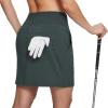 imageBALEAF Womens Skorts Skirts Hiking Skorts 5 Pockets 16quot Golf Skorts Tennis Athletic Quick Dry Skirts UPF 50Gray