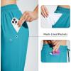 imageBALEAF Womens Swim Capris Pants 18quot Knee Length Modest Swimsuits Quick Dry UPF 50 Beach Bathing Suit Bottoms with PocketsBlue