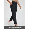imageBALEAF Womens Travel Pants Lightweight Stretch with Zipper Pockets Petite Ankle Dressy Golf Work Business Casual SlacksBlack