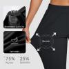 imageBALEAF Womens Travel Pants Lightweight Stretch with Zipper Pockets Petite Ankle Dressy Golf Work Business Casual SlacksBlack