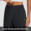 imageBALEAF Womens Travel Pants Lightweight Stretch with Zipper Pockets Petite Ankle Dressy Golf Work Business Casual SlacksBlack