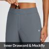 imageBALEAF Womens Travel Pants Lightweight Stretch with Zipper Pockets Petite Ankle Dressy Golf Work Business Casual SlacksDark Grey
