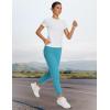 imageBALEAF Womens Travel Pants Lightweight Stretch with Zipper Pockets Petite Ankle Dressy Golf Work Business Casual SlacksGlacier Blue