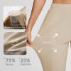imageBALEAF Womens Travel Pants Lightweight Stretch with Zipper Pockets Petite Ankle Dressy Golf Work Business Casual SlacksKhaki