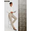 imageBALEAF Womens Travel Pants Lightweight Stretch with Zipper Pockets Petite Ankle Dressy Golf Work Business Casual SlacksKhaki