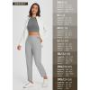 imageBALEAF Womens Travel Pants Lightweight Stretch with Zipper Pockets Petite Ankle Dressy Golf Work Business Casual SlacksLight Grey