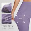 imageBALEAF Womens Travel Pants Lightweight Stretch with Zipper Pockets Petite Ankle Dressy Golf Work Business Casual SlacksPurple