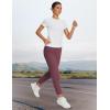 imageBALEAF Womens Travel Pants Lightweight Stretch with Zipper Pockets Petite Ankle Dressy Golf Work Business Casual SlacksWine Red