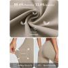 imageBALEAF Womens Wide Leg Yoga Capris Pants with Pockets Crossover Waist Loose Plus Size Cropped Pants Casual SummerKhaki