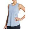 imageBALEAF Womens Workout Tank Top Racerback Tops Sleeveless Running Shirts Loose Fit Yoga Athletic Gym Sports01blue